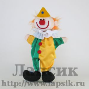 Кукла-петрушка "Веселый клоун"
