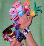 Набор "Пальчиковые куклы по сказке "РЕПКА" (7 героев: дед, бабка, внучка, Жучка, кошка, мышка, репка)"